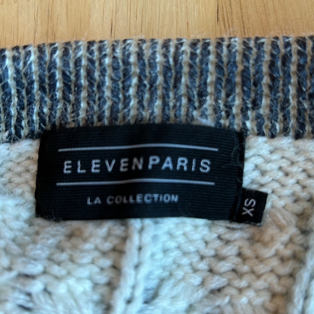 Eleven Paris Knit and Painted Wool Blend Sweater - Picture 5 of 6